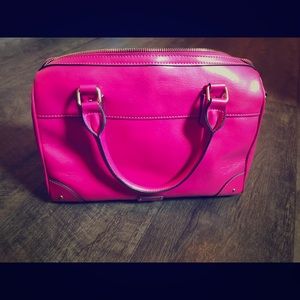 Lodis hot pink leather purse